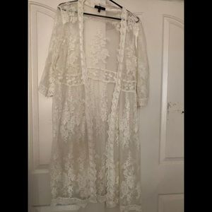 Long Beautiful Laced Cardigan